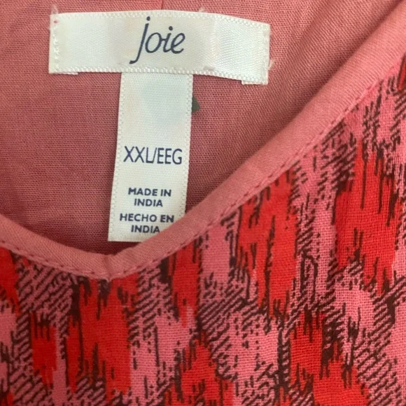 Joie Red Sleeveless Boho Western Maxi Sundress XXL NWT - Picture 4 of 5